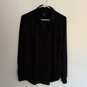 Ann Taylor Elegant Black Blouse